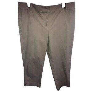 Talbots Pants Size 12 Beige Straight Leg Minimalist